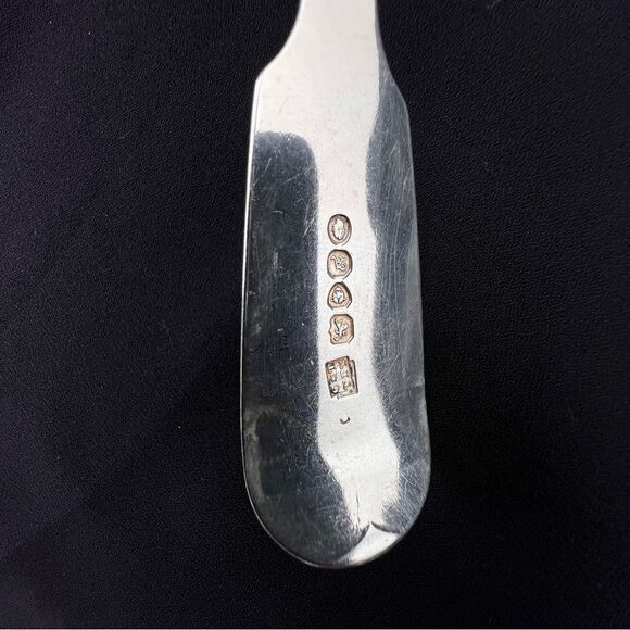Antique English Sterling Silver William Eaton Serving Spoon William Eaton 1800's - Picture 7 of 12